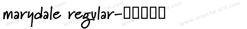 marydale regular字体转换